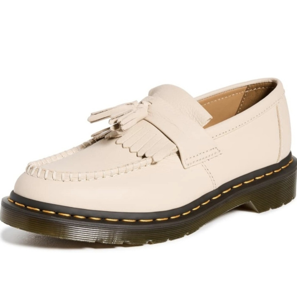 Cream Tassel Loafers